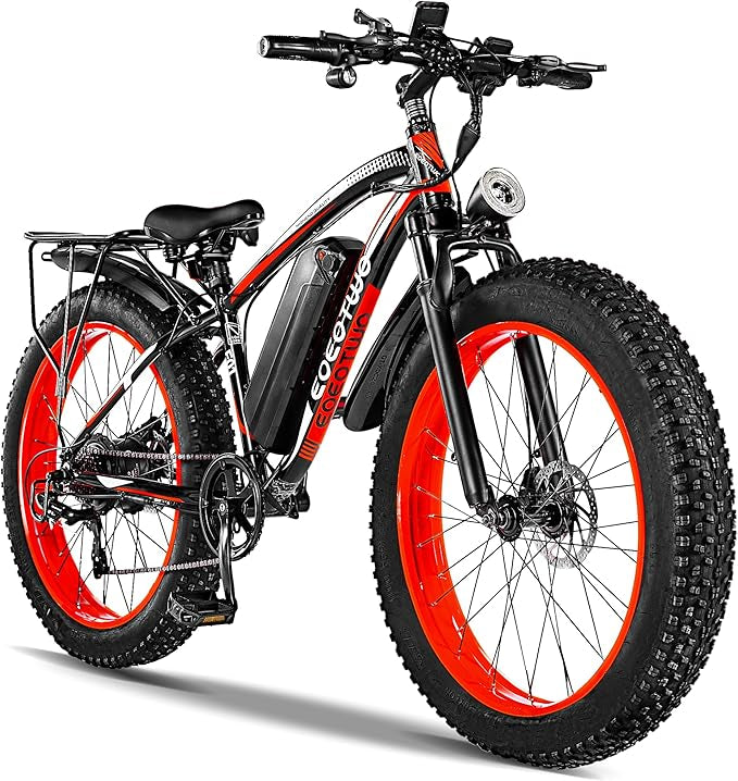 Electric Fat Tyre Bike – Removable 48V 17.5Ah Battery, Up to 56 km/h