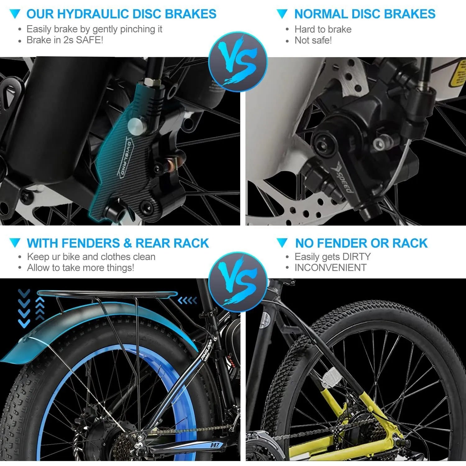 Electric Fat Tyre Bike – Removable 48V 17.5Ah Battery, Up to 56 km/h